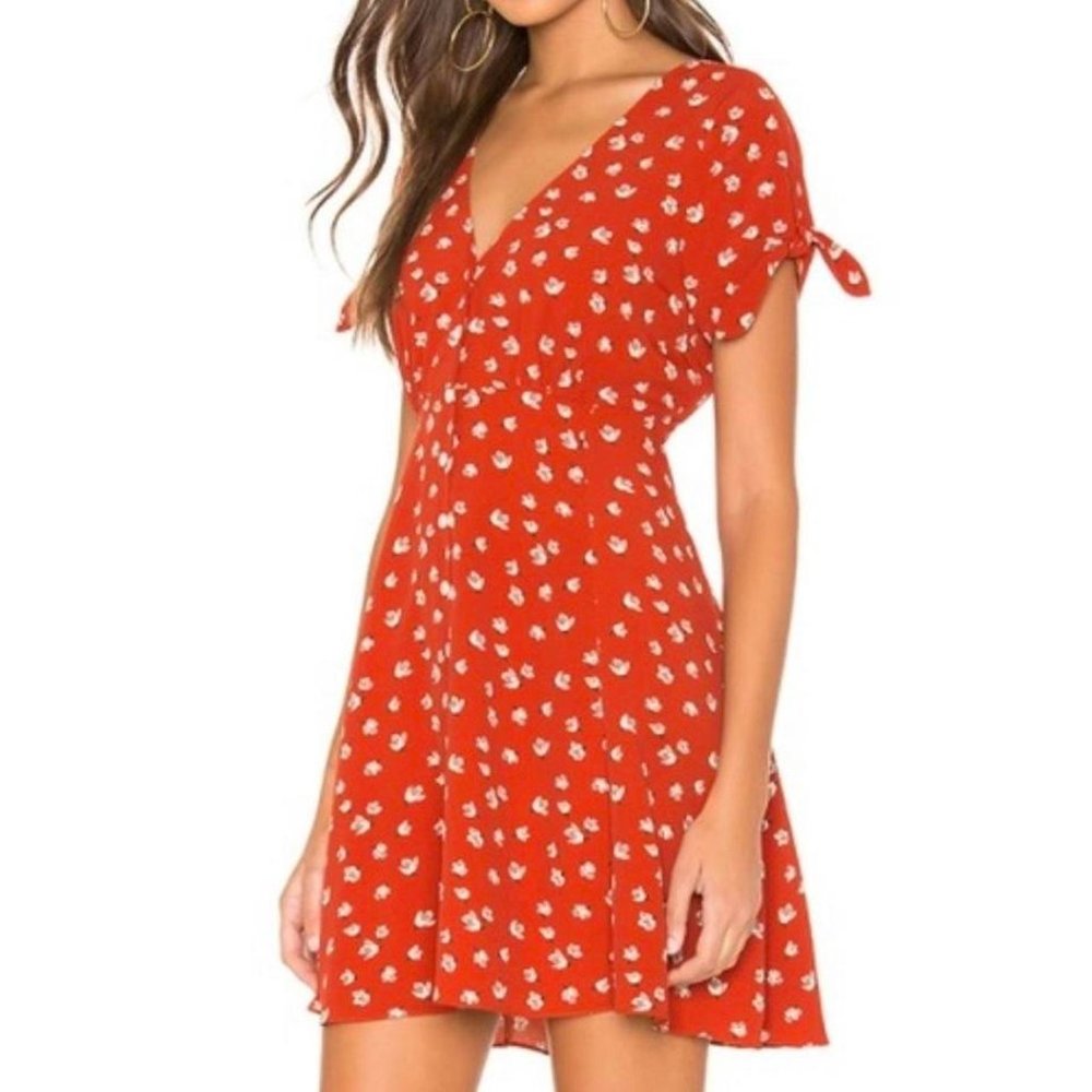 Heartloom Red Floral Dress 🌺